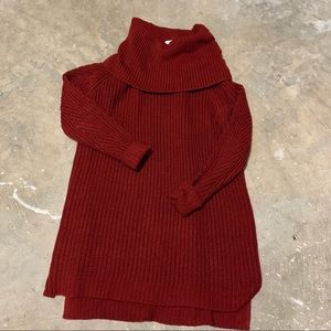 Rust Colored Cowl Neck Tunic